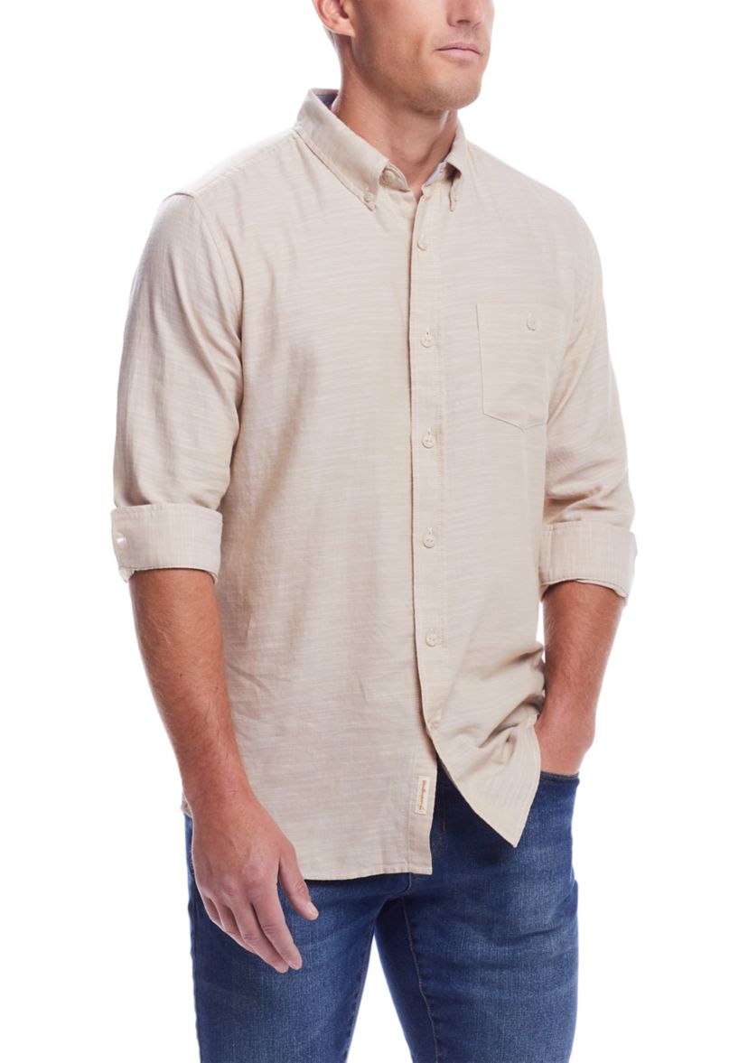 Mens Solid Country Twill Shirt 