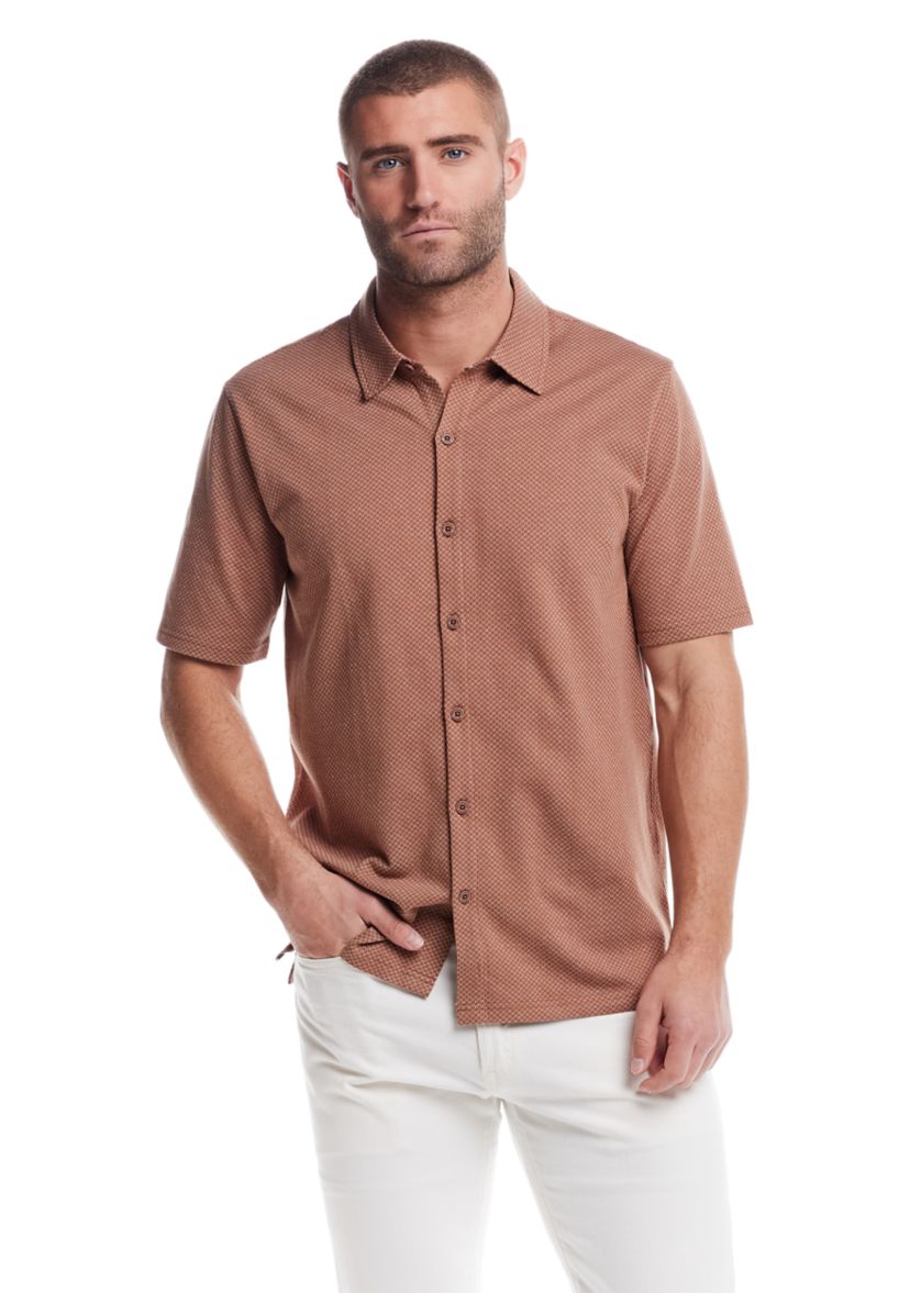 Mens Short Sleeve Knit Shirt