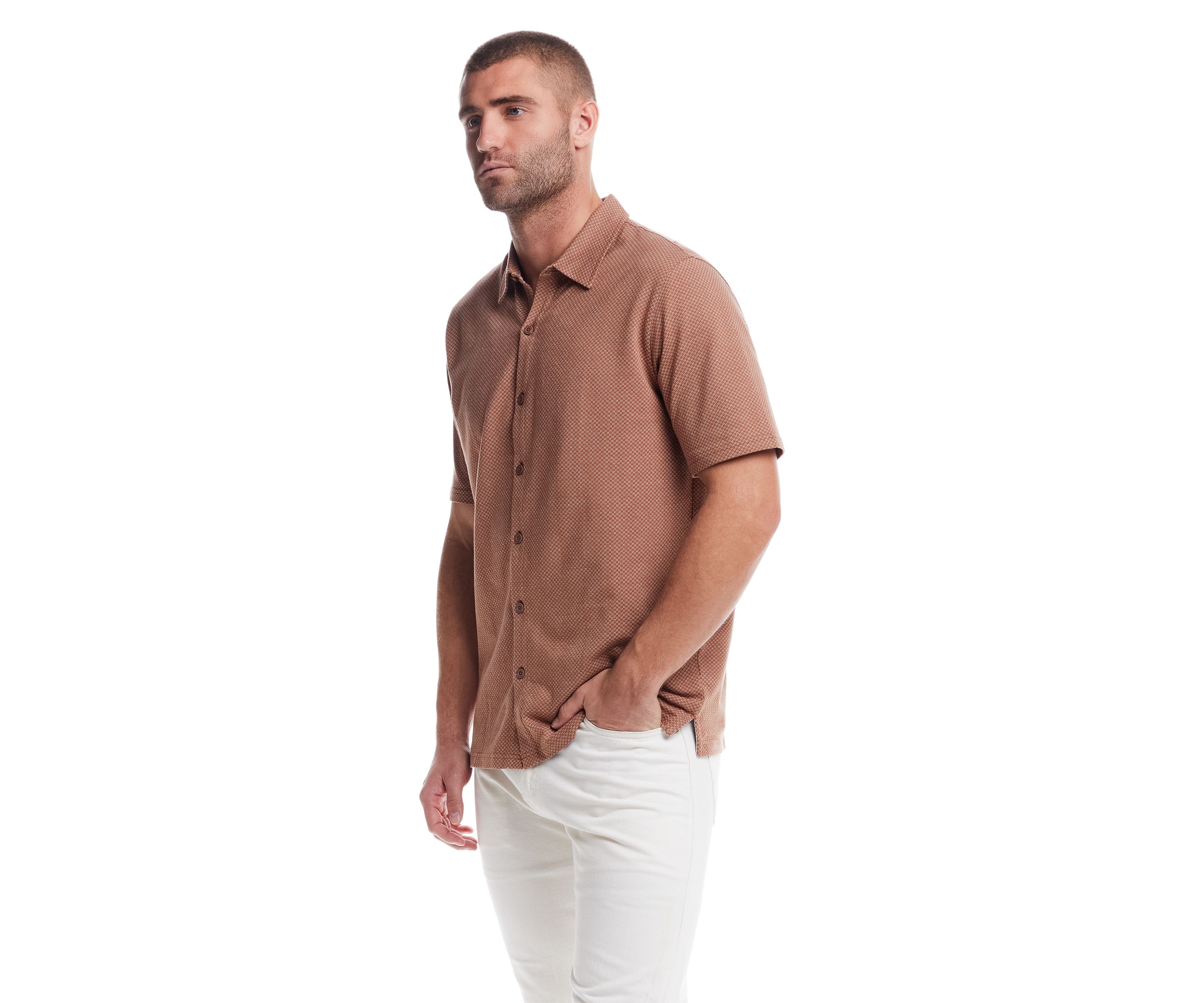 Mens Short Sleeve Knit Shirt
