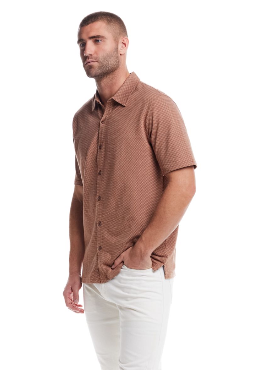 Mens Short Sleeve Knit Shirt