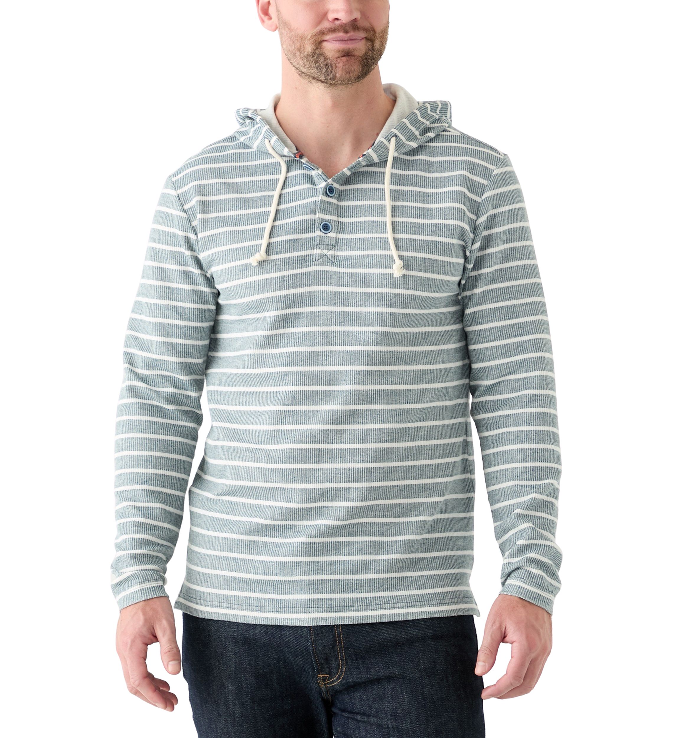 Mens Button Hoodie