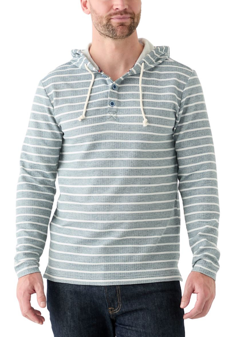 Mens Button Hoodie