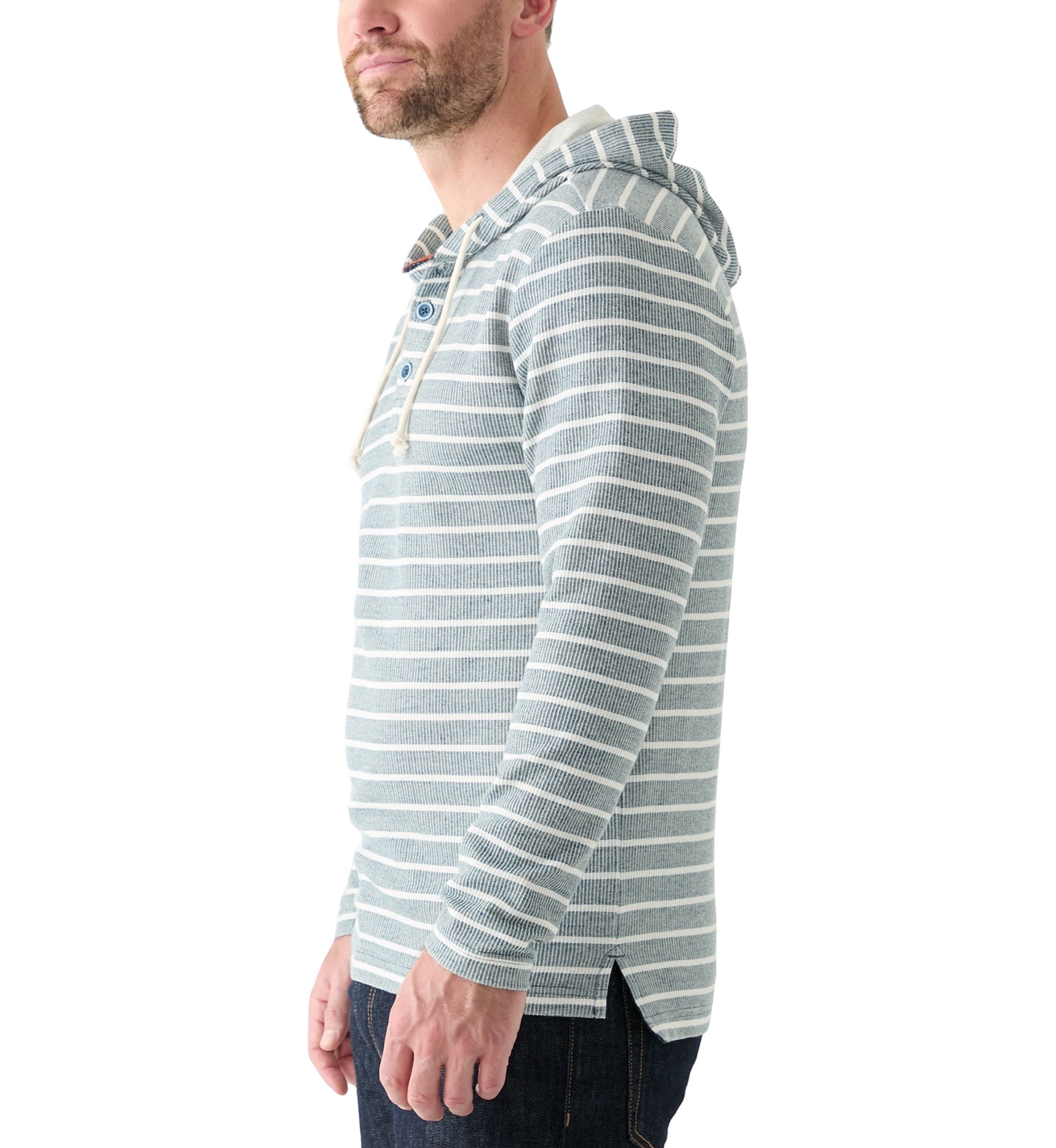 Mens Button Hoodie