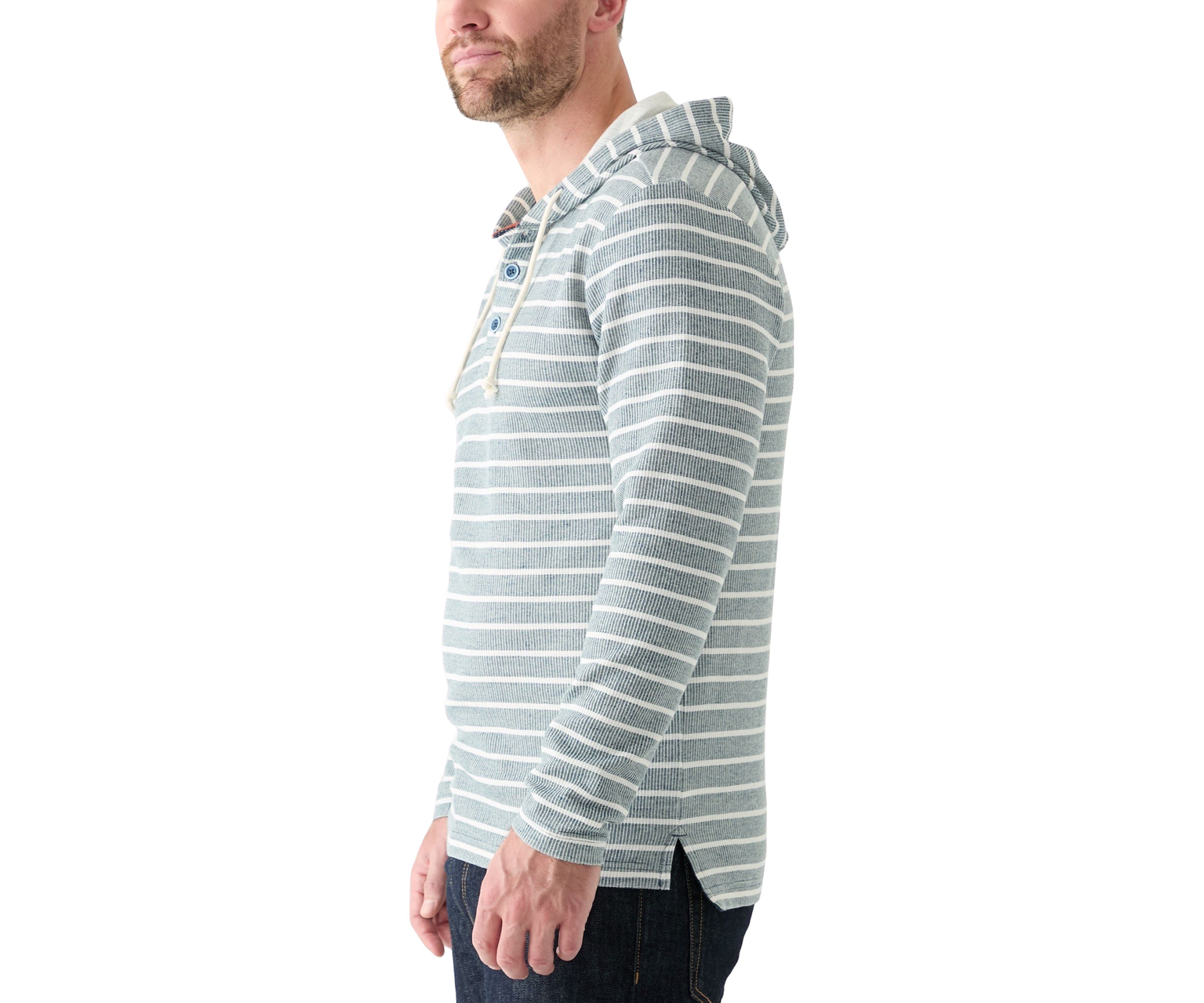 Mens Button Hoodie