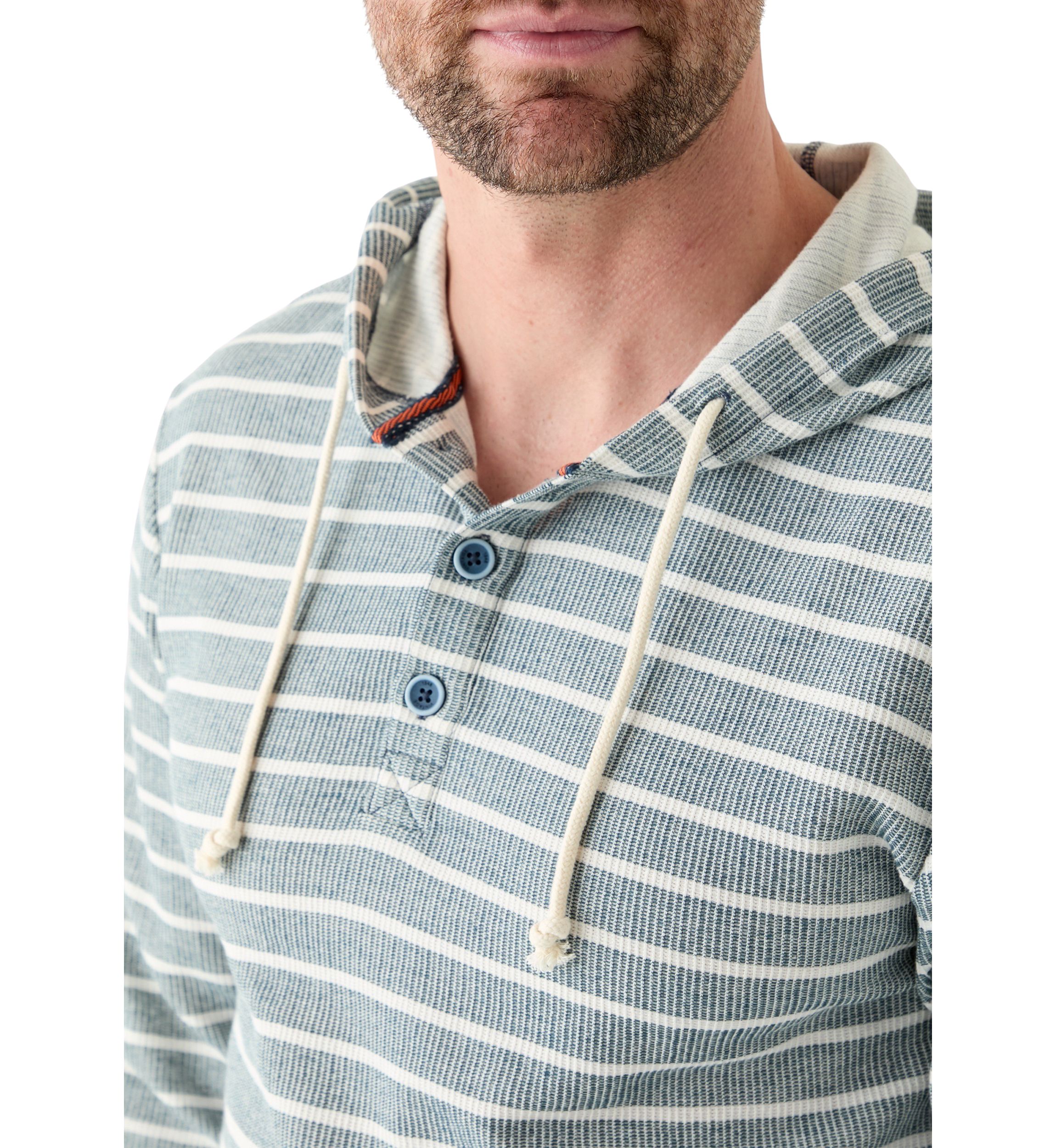 Mens Button Hoodie