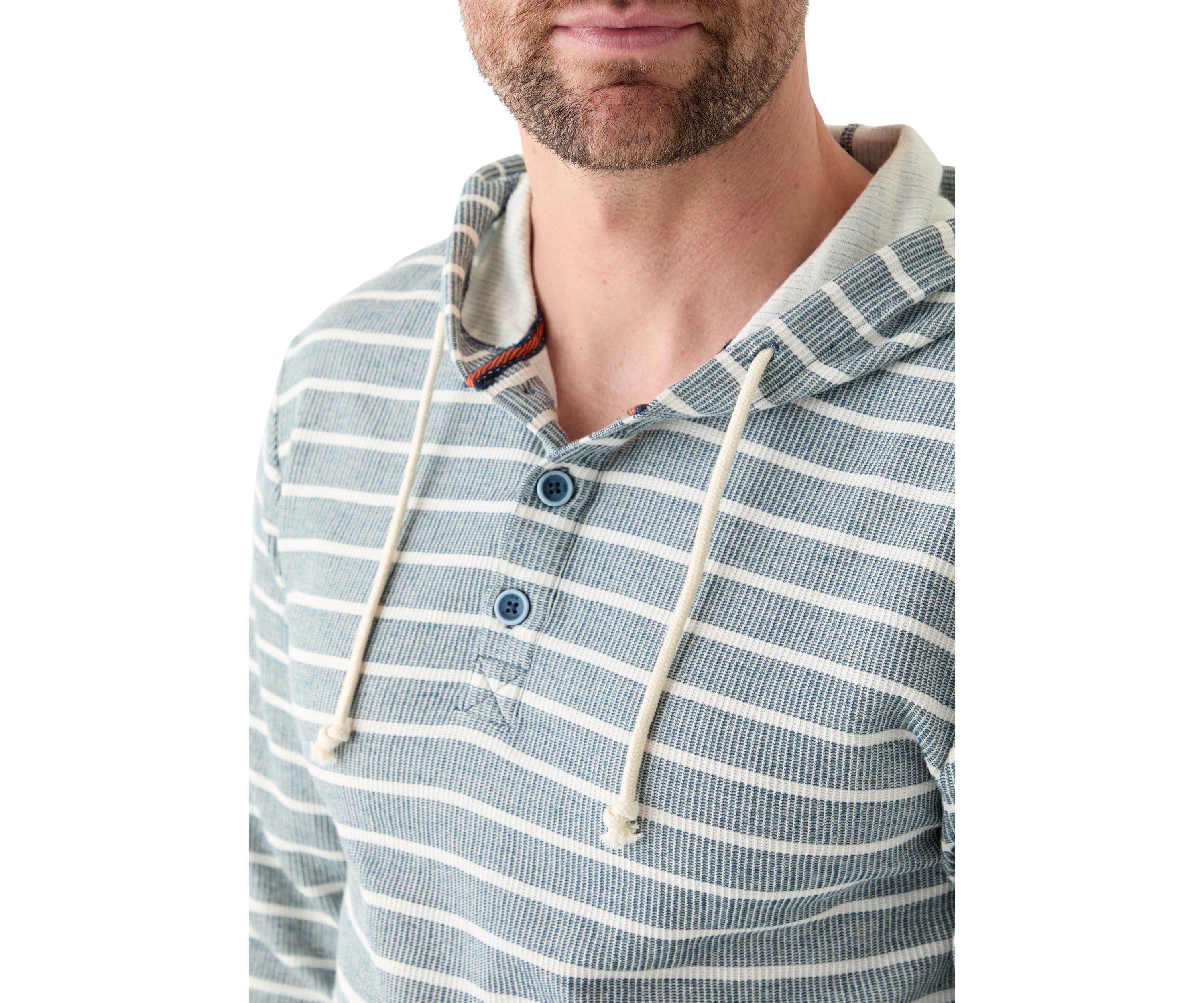 Mens Button Hoodie