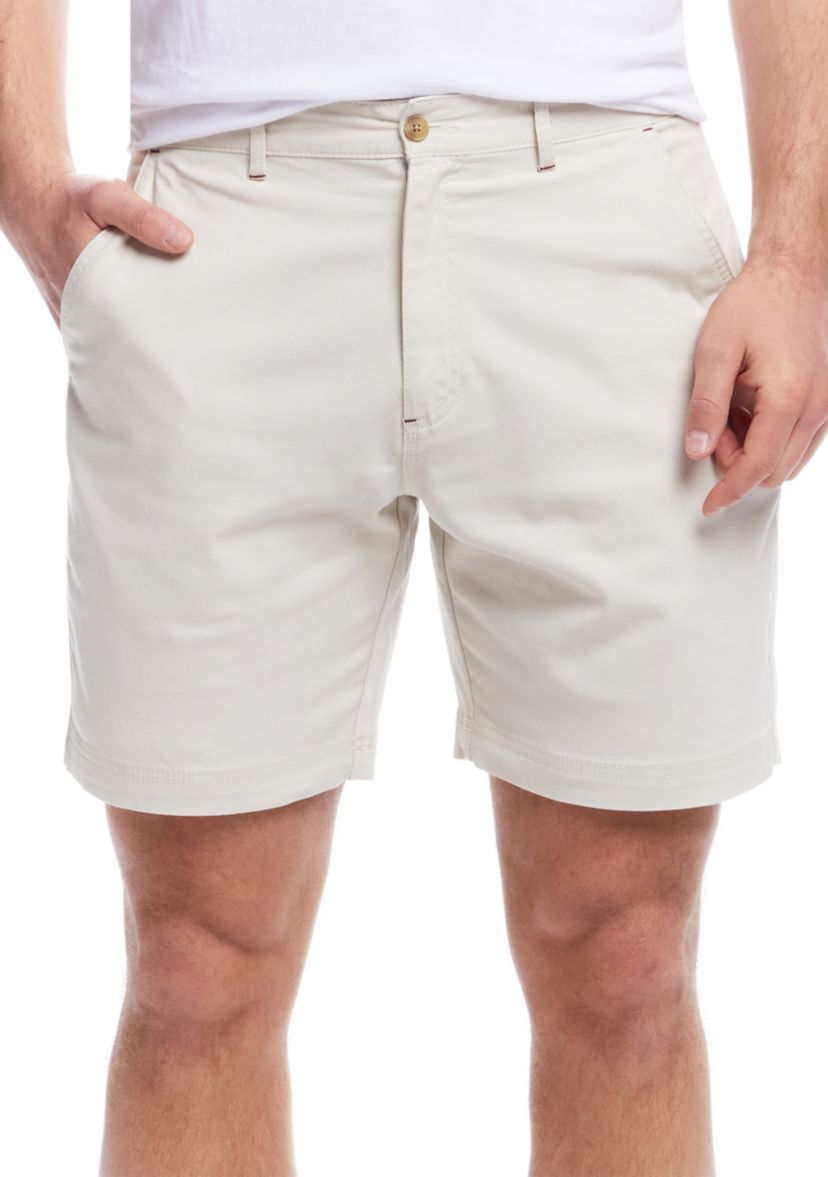 Mens Cotton Twill Stretch Shorts