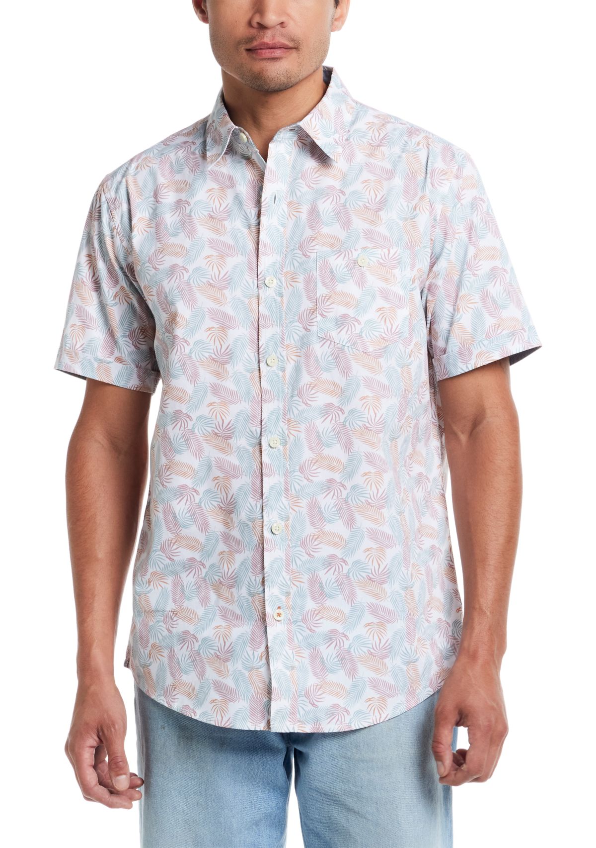 Mens Short Sleeve Cotton Poplin Shirt