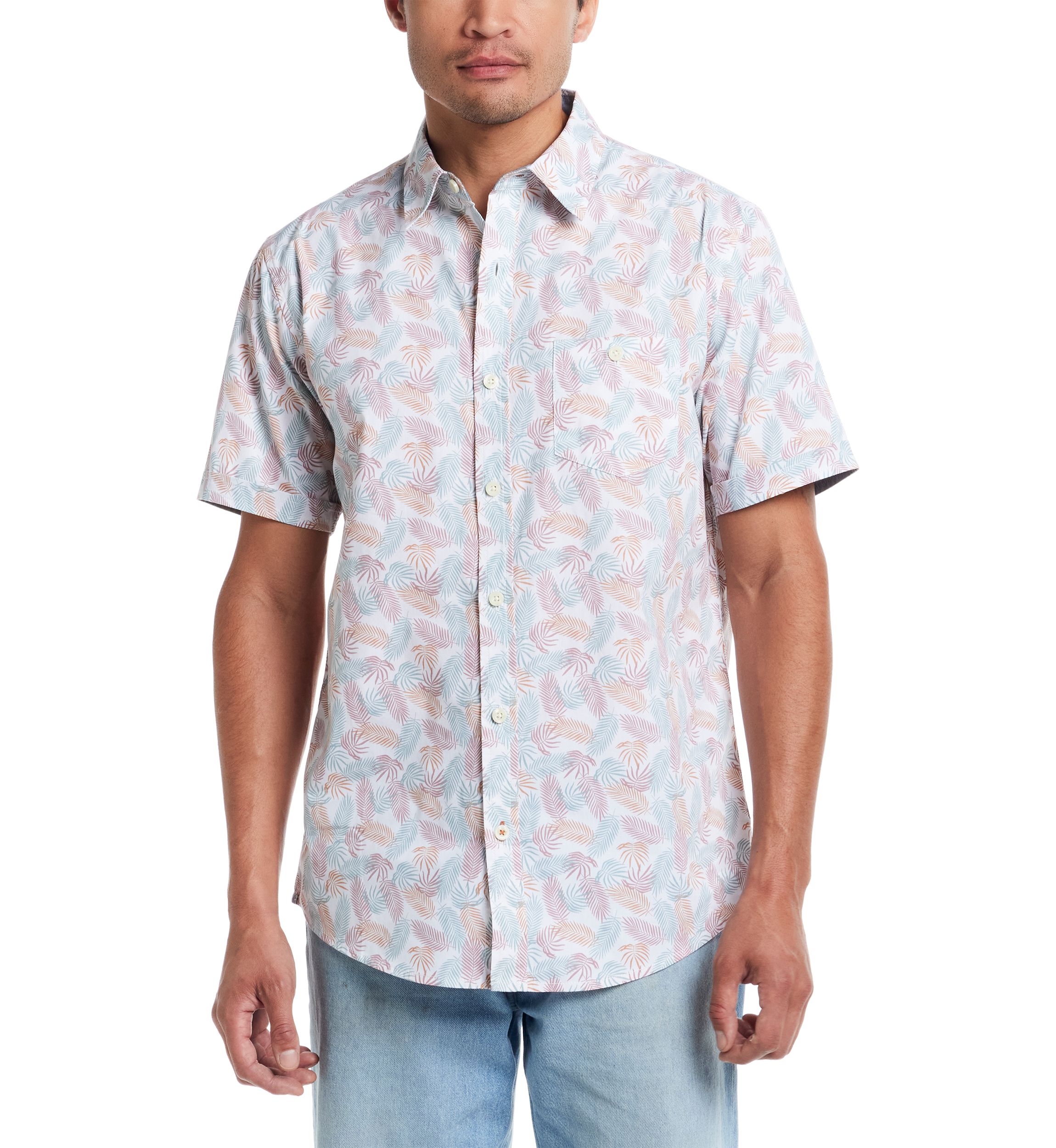 Mens Short Sleeve Cotton Poplin Shirt