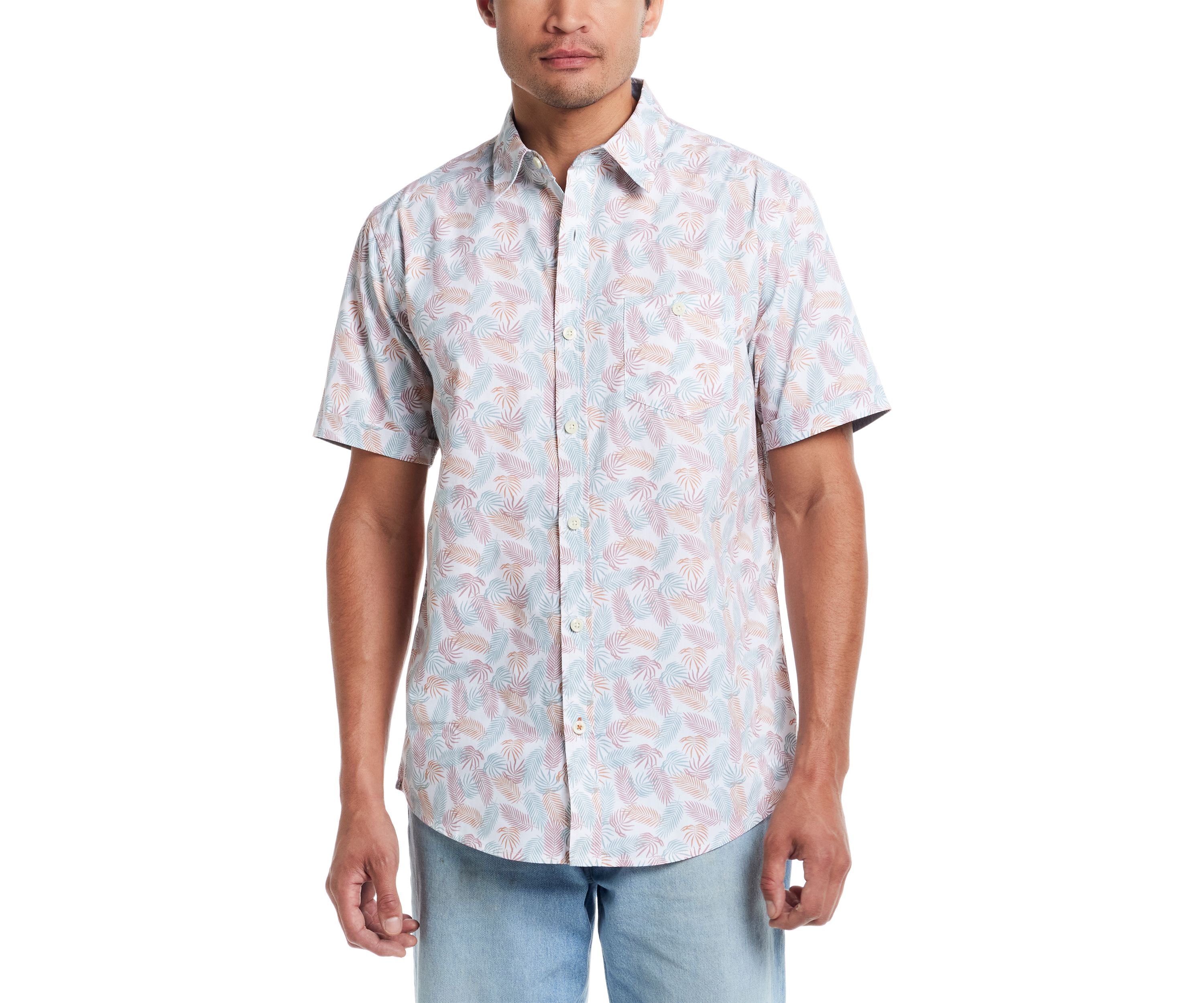 Mens Short Sleeve Cotton Poplin Shirt