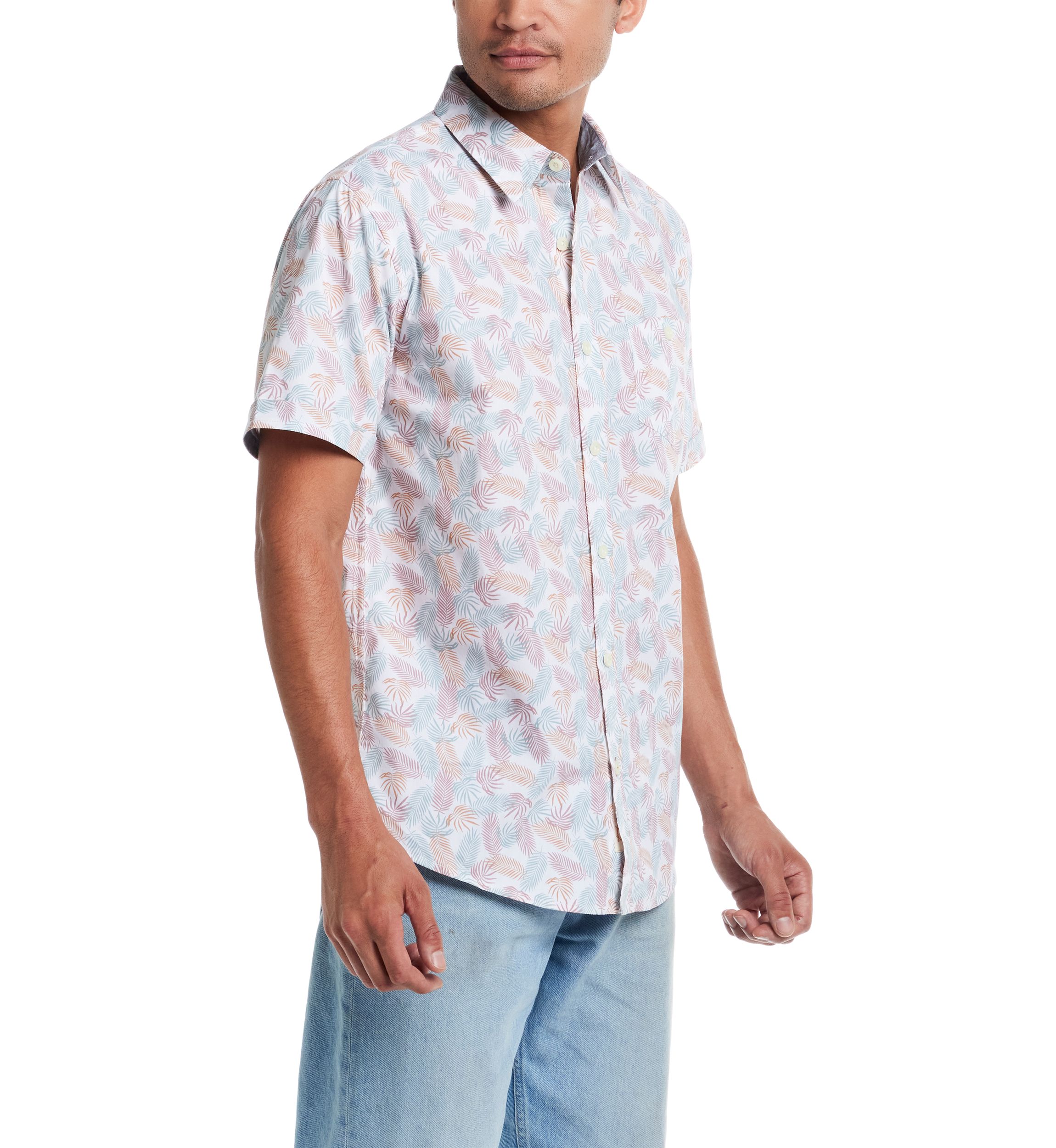 Mens Short Sleeve Cotton Poplin Shirt