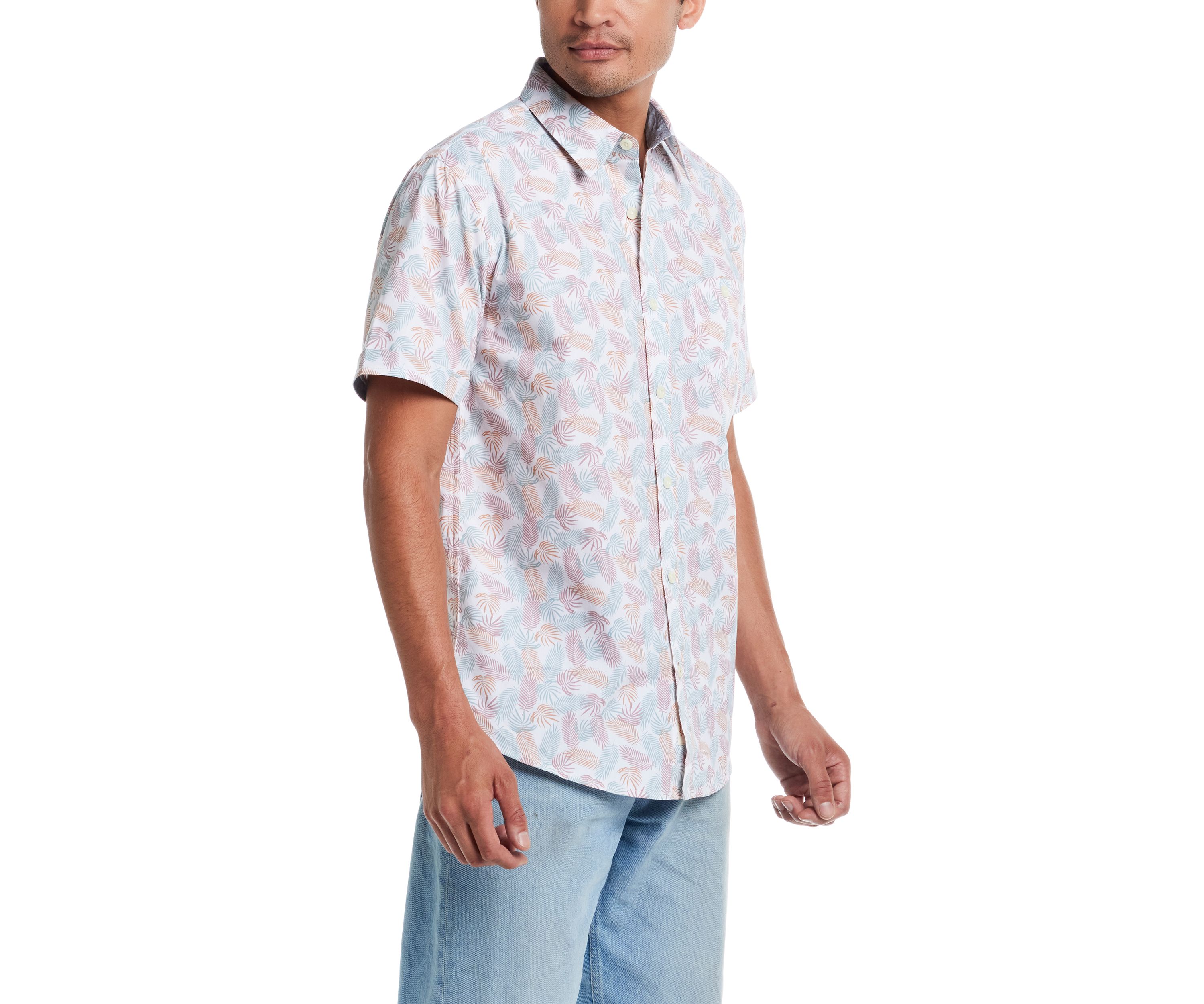 Mens Short Sleeve Cotton Poplin Shirt