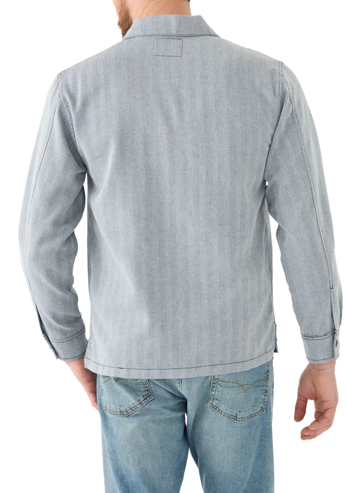 Mens Unlined Utility Shirt Jacket