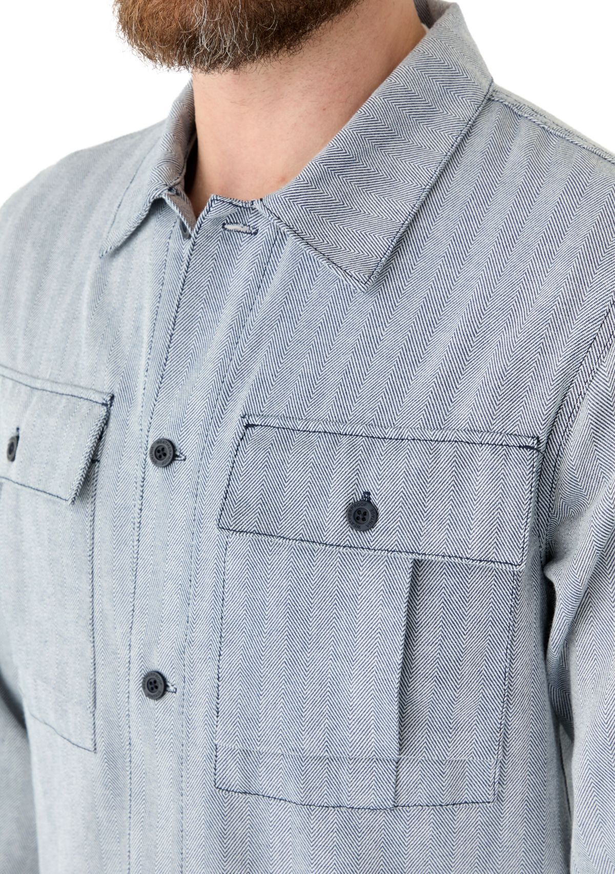 Mens Unlined Utility Shirt Jacket