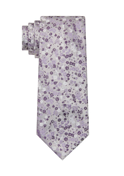 Distressed Floral Tie