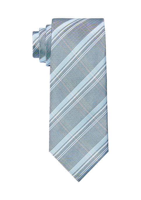 Madison Crossed Plaid Print Tie