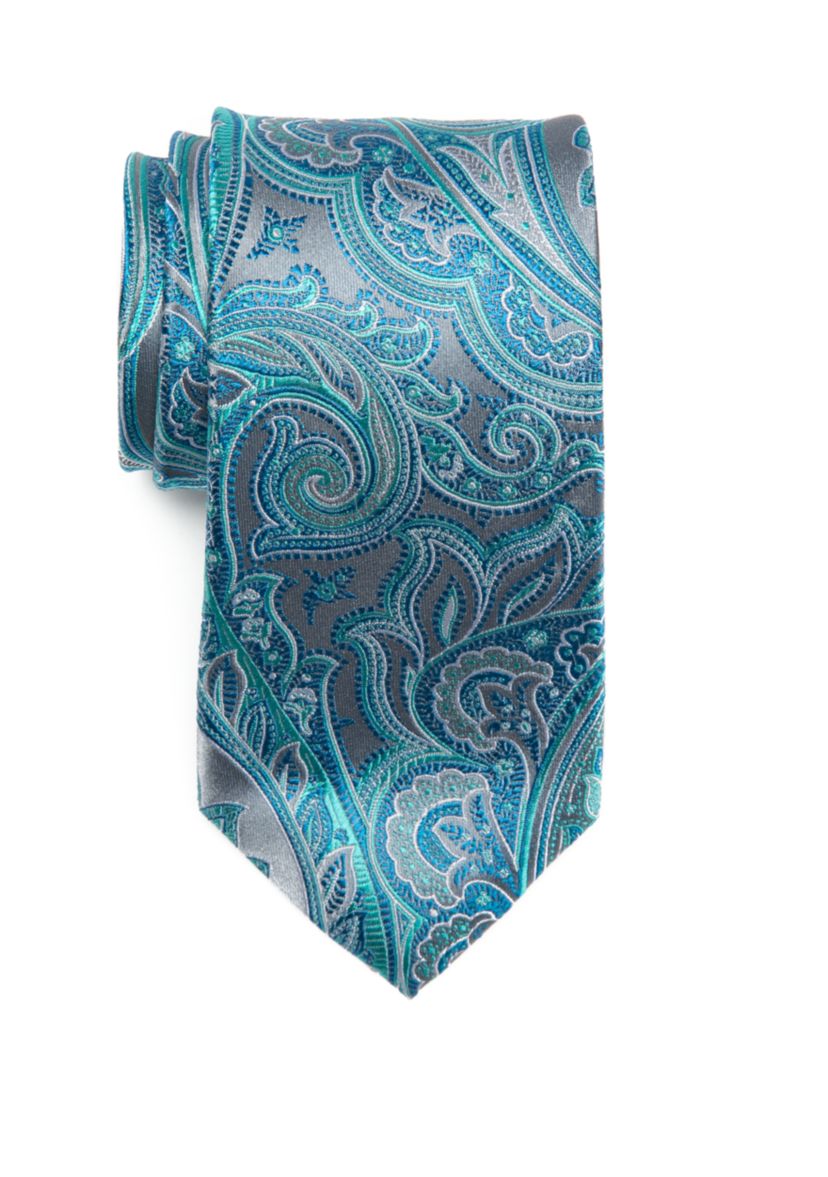 Platinum Paisley Tie