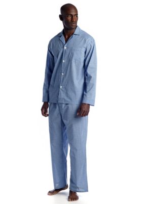 Saddlebred® Plaid Long Sleeve Long Leg Pajama Set | Belk