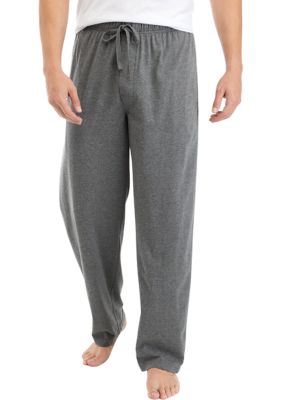 Men's Beige Plaid Fleece Pajama - Pajamas & Sweats