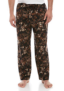SADDLEBRED Camouflage 100% Cotton Flannel Deer Lounge Pajama Pants Mens 2XL 