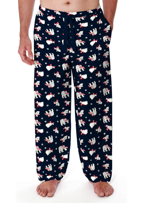 Saddlebred® Polar Bear Microfleece Pajama Pants | belk