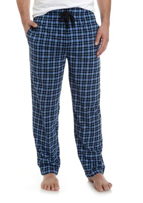 Saddlebred® Men's Black Grid Pajama Pants | belk