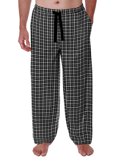 Plaid Knit Pajama Pants