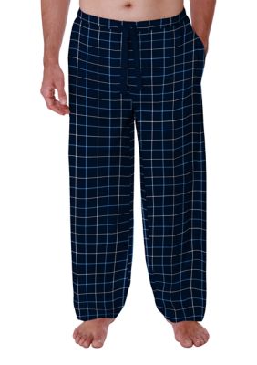 navy windowpane pants