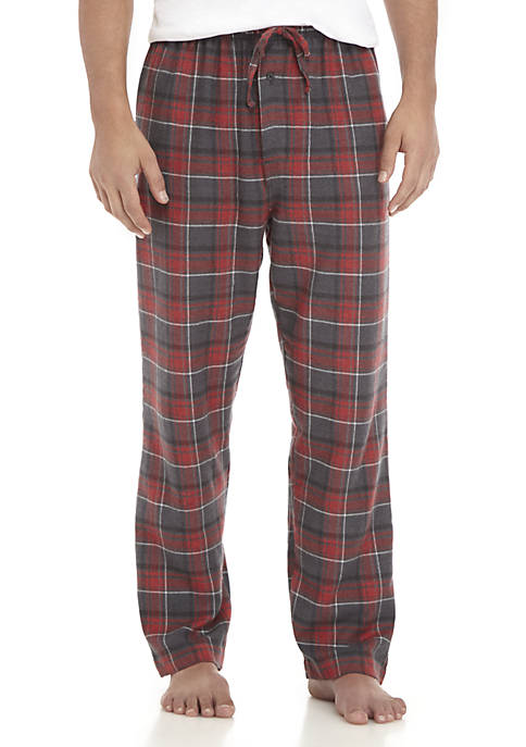 Saddlebred® Big & Tall Yarn Dyed Plaid Flannel PJ Pants | belk