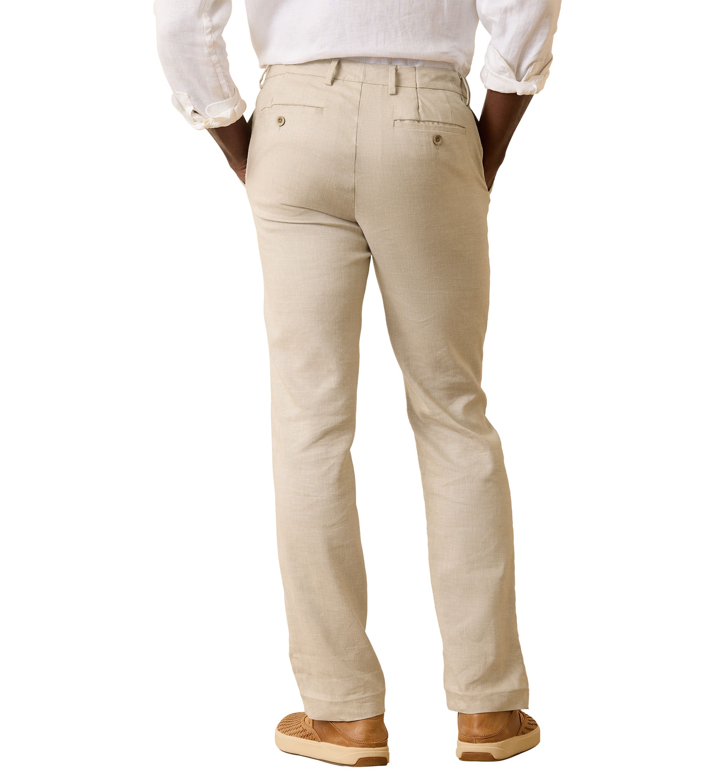 Big & Tall Latigo Beach Linen Flat Front Pants