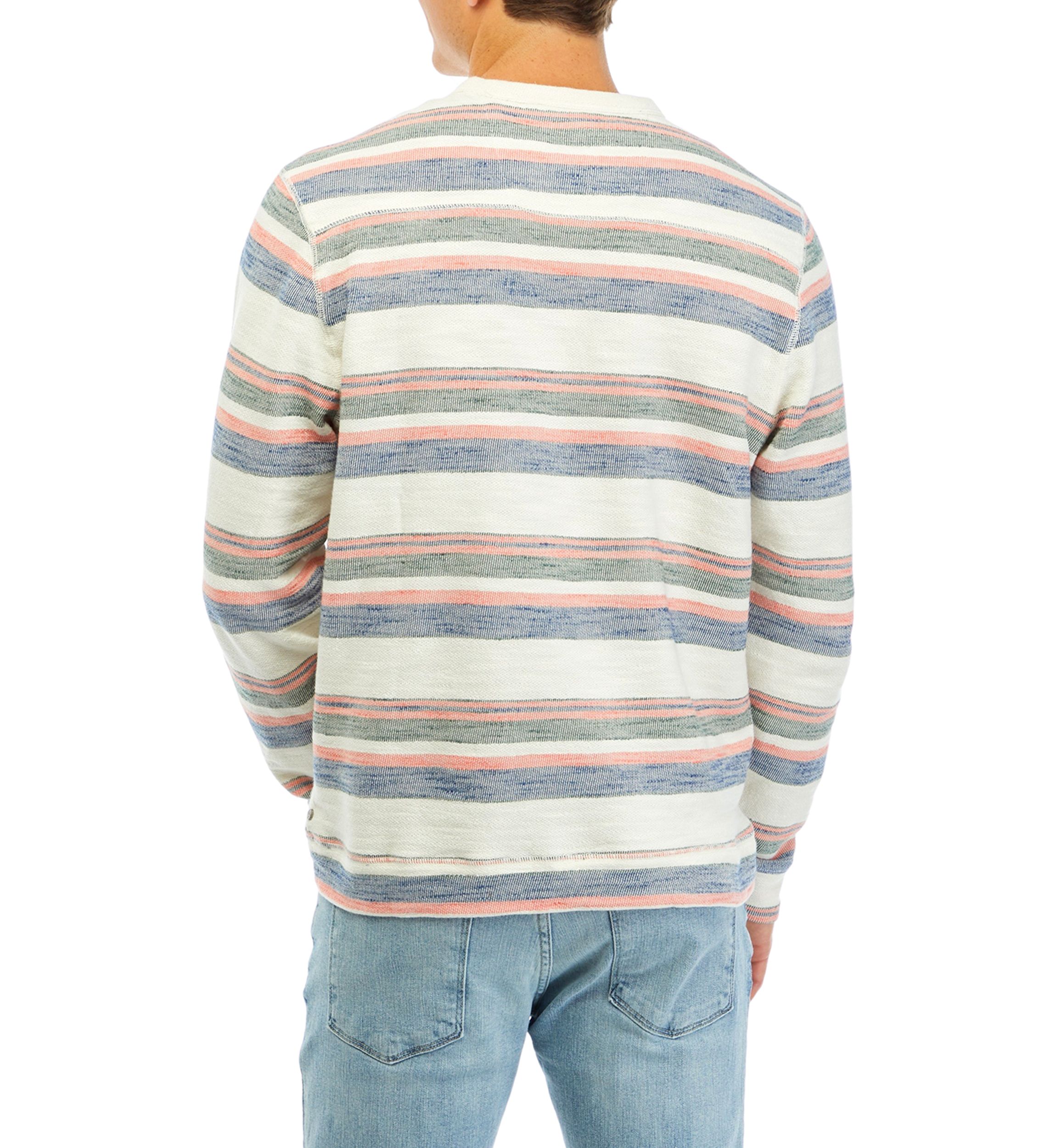 Big & Tall Grandview Stripe Crew Sweater 