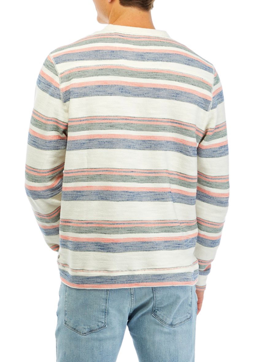Big & Tall Grandview Stripe Crew Sweater 