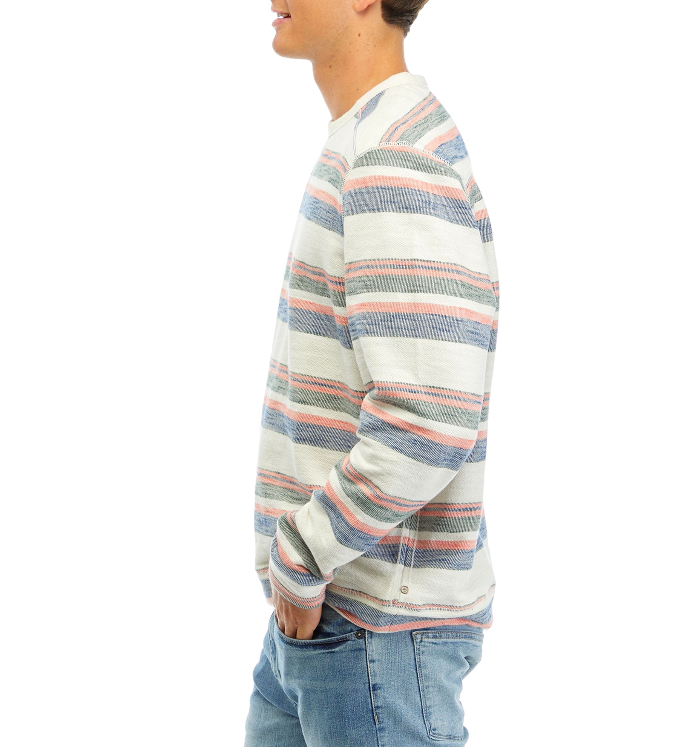 Big & Tall Grandview Stripe Crew Sweater 