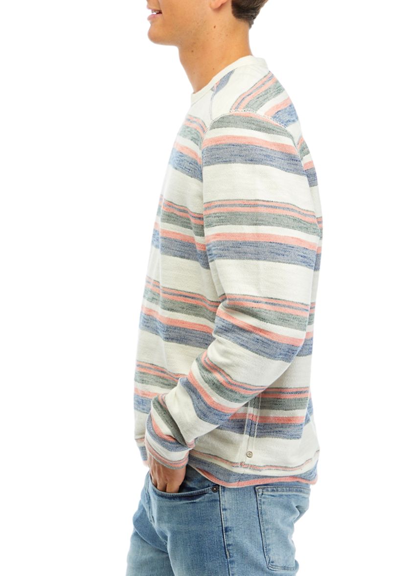 Big & Tall Grandview Stripe Crew Sweater 