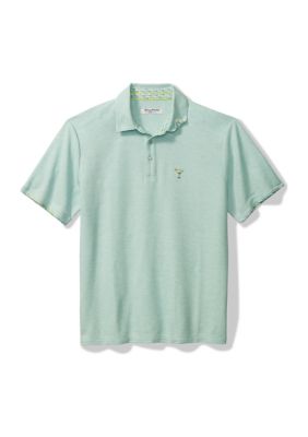 Tommy Bahama Men's Teeny Martini Five O'Clock Polo Shirt - Concrete Grey Heather