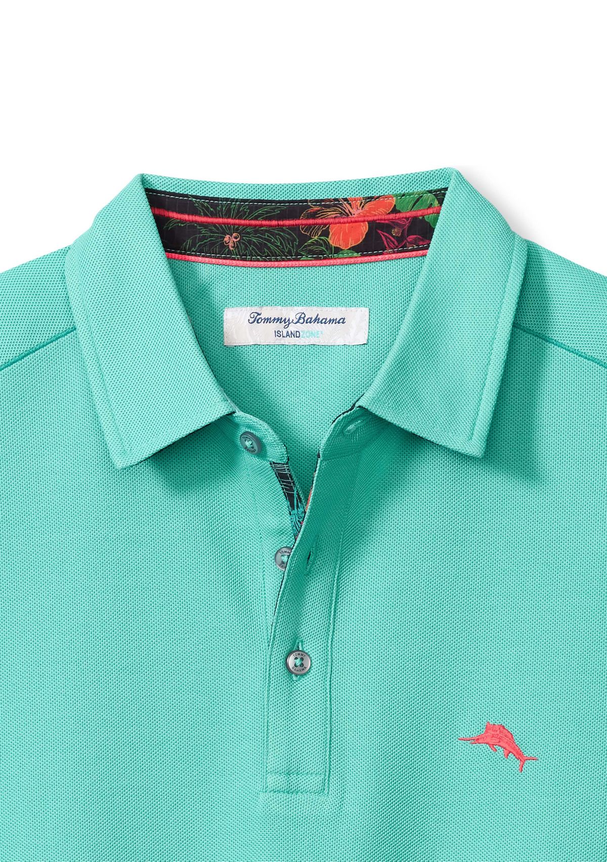 Big & Tall Short Sleeve Neon Shore 5 OClock Polo Shirt