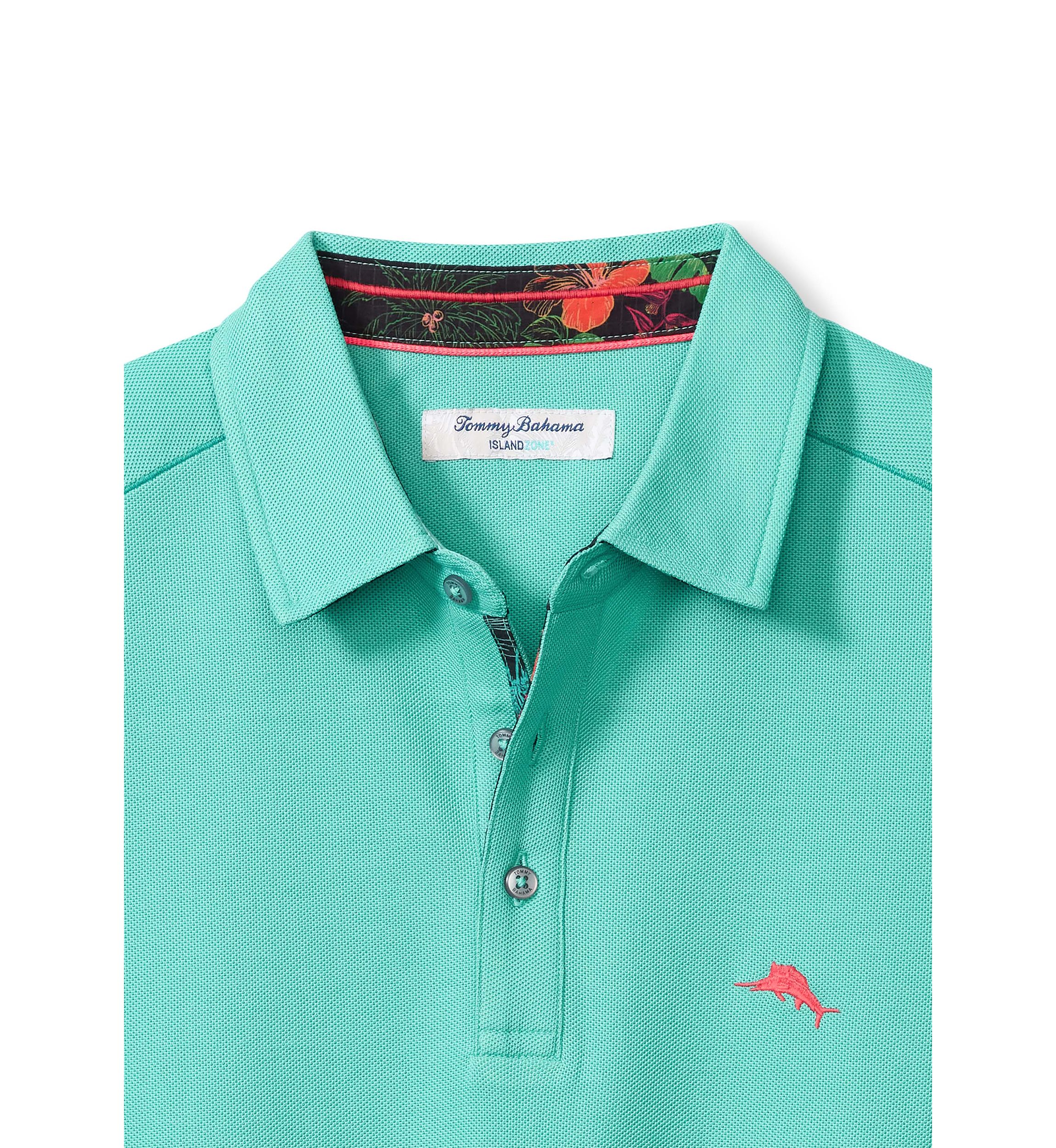 Big & Tall Short Sleeve Neon Shore 5 OClock Polo Shirt