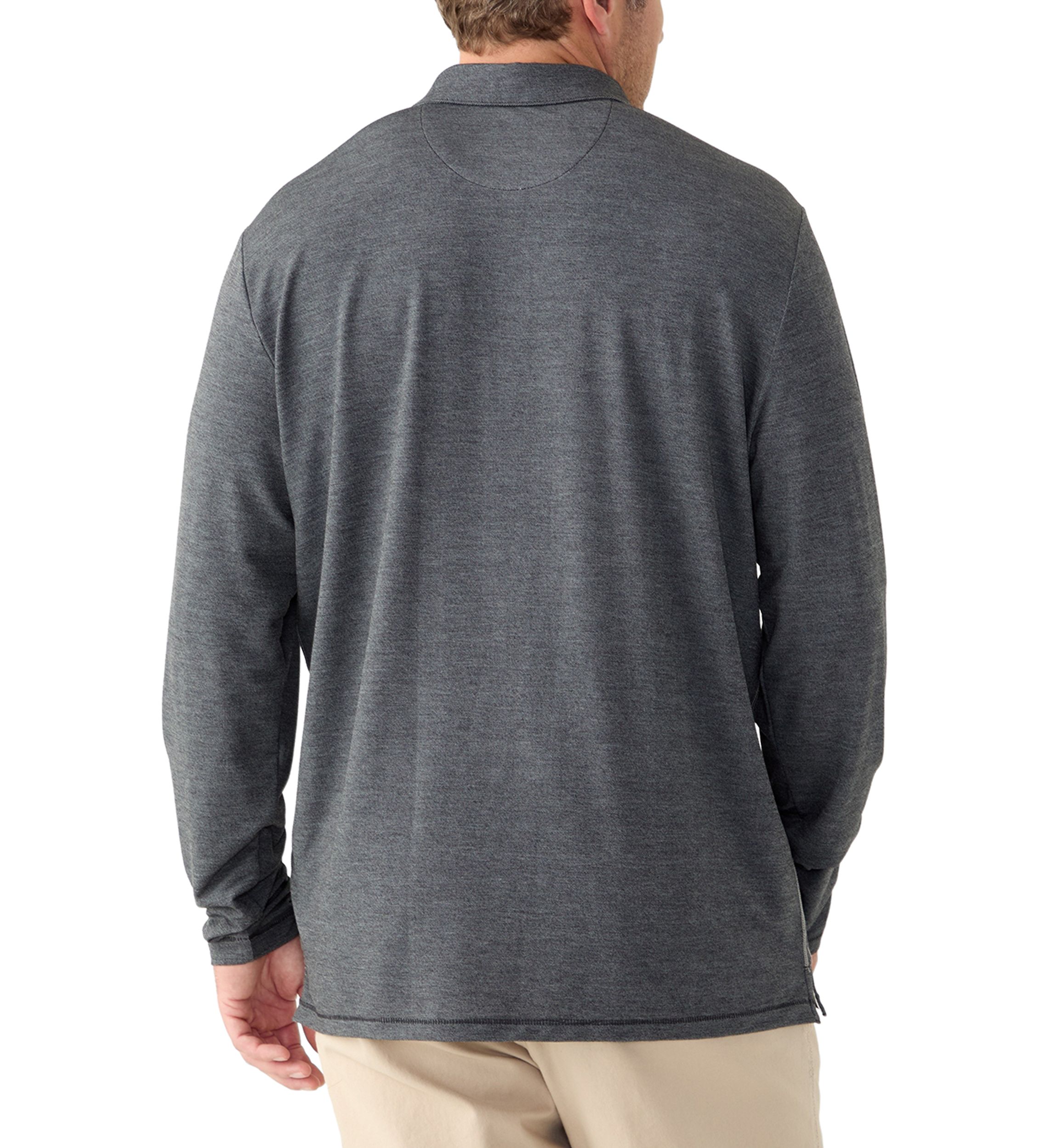 Big & Tall Long Sleeve Coasta Vera Polo Shirt