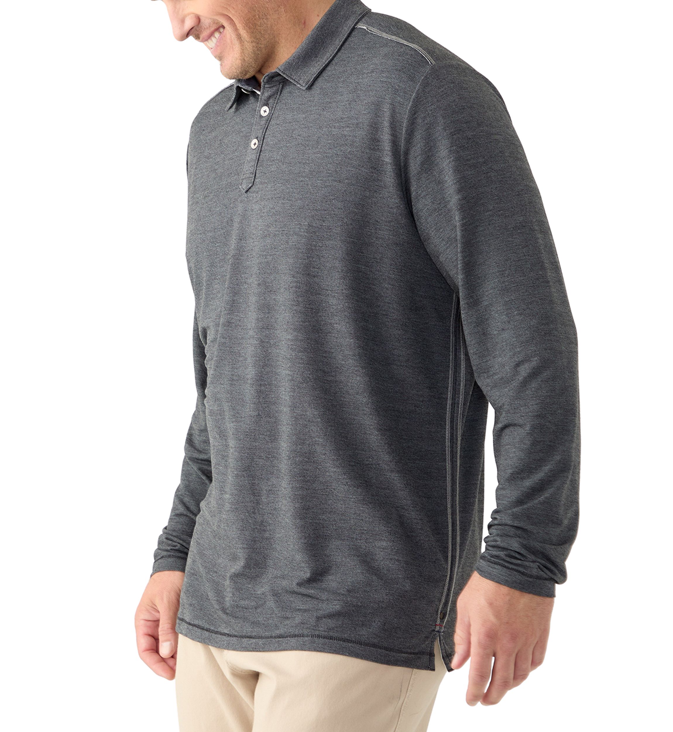 Big & Tall Long Sleeve Coasta Vera Polo Shirt