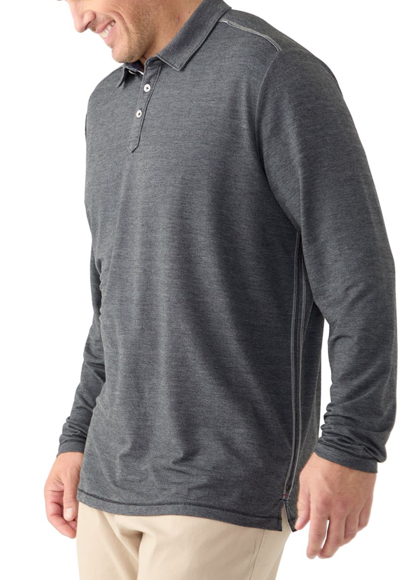 Big & Tall Long Sleeve Coasta Vera Polo Shirt