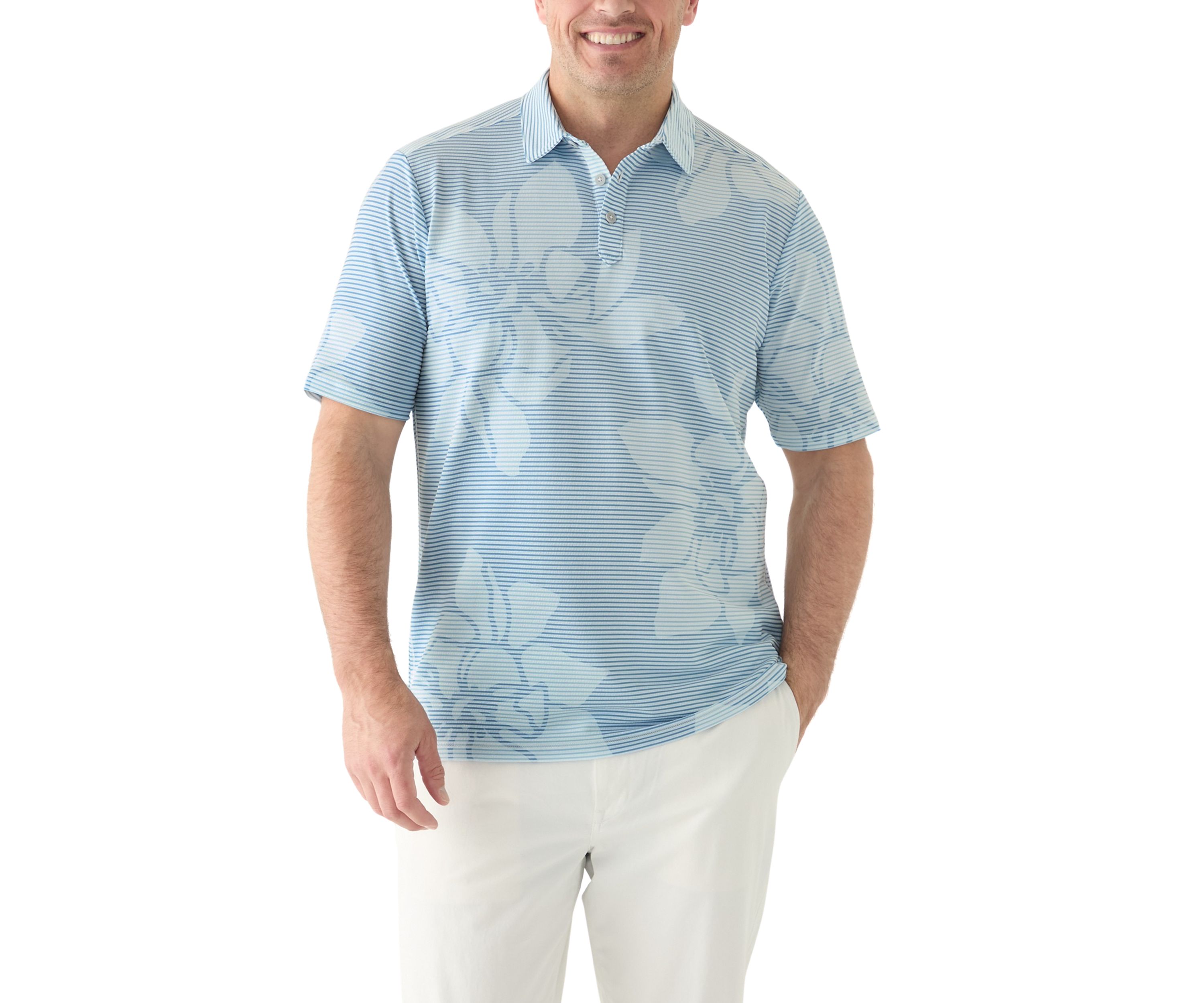 Tommy Bahama Men's Costa Wave Polo Shirt - Deep Azure