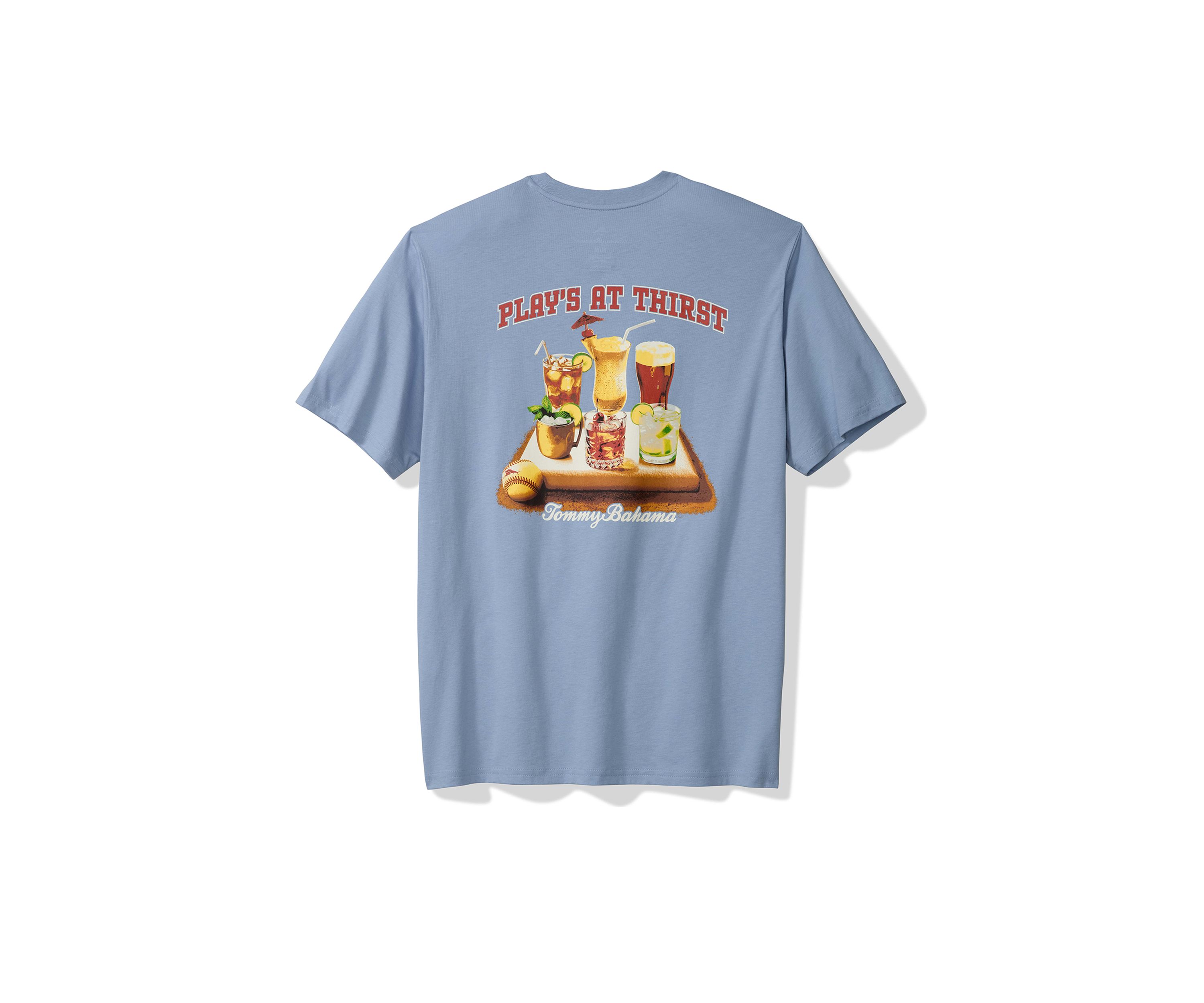 Big & Tall Short Sleeve Plays at Thirst Graphic T-Shirt 