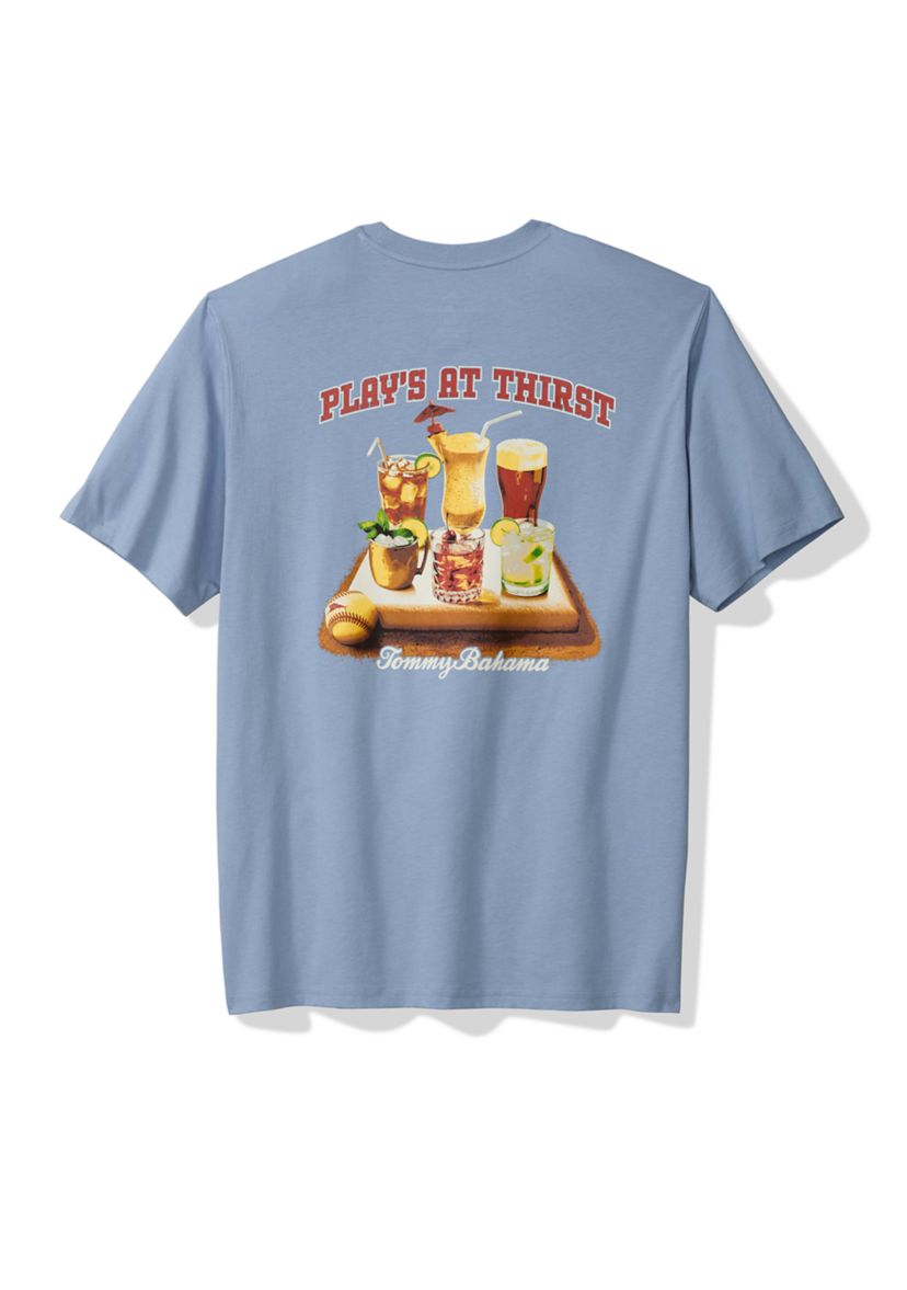 Big & Tall Short Sleeve Plays at Thirst Graphic T-Shirt 