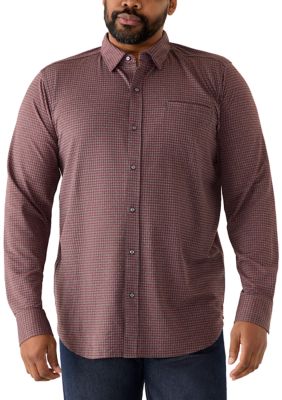 Tommy Bahama Men's Big & Tall San Sebastian Check Print Shirt, XL Tall