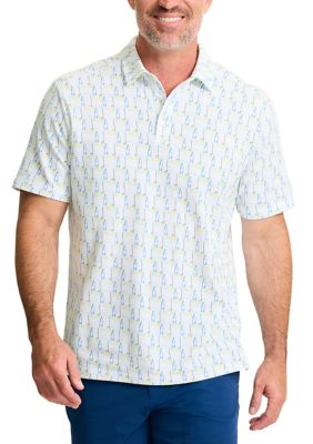 Tommy Bahama Men's Big & Tall Short Sleeve Caddys and Cocktails Polo Shirt