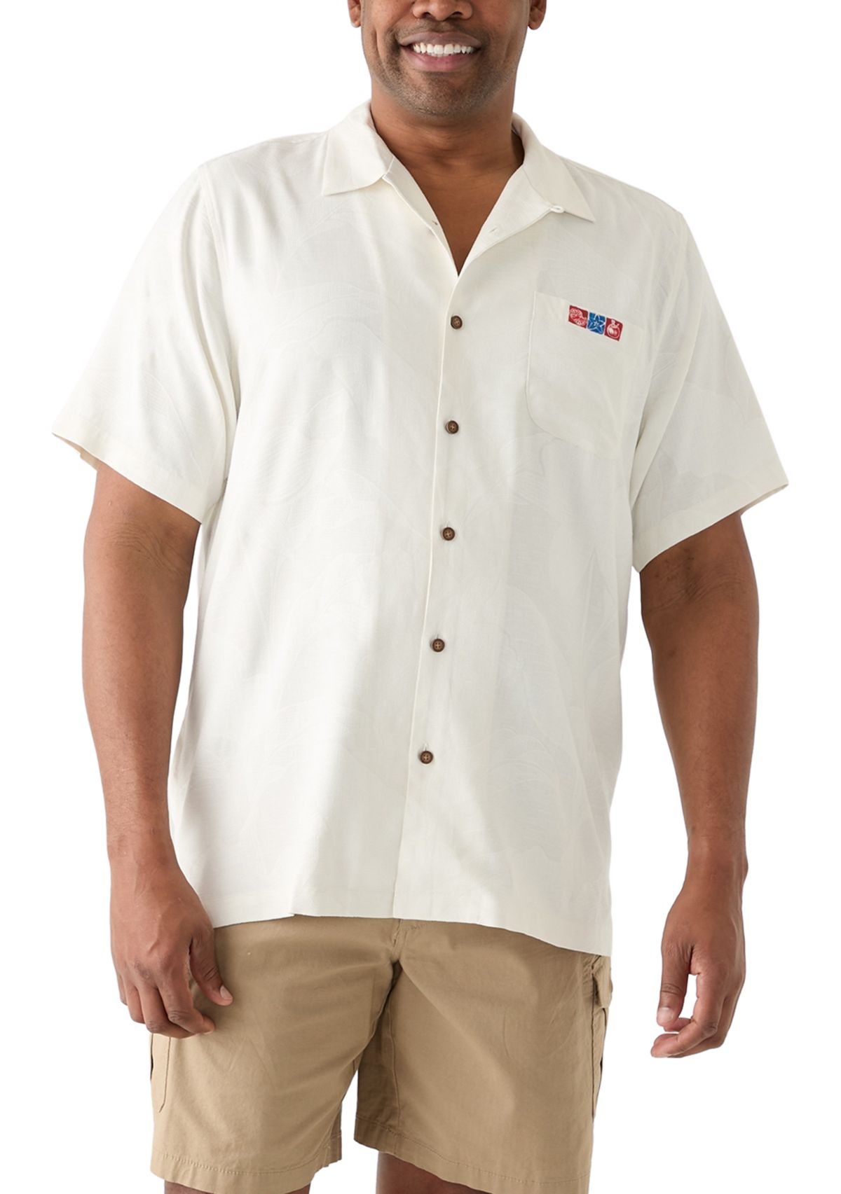 Big & Tall Sips and Stripes Forever Button Down Shirt