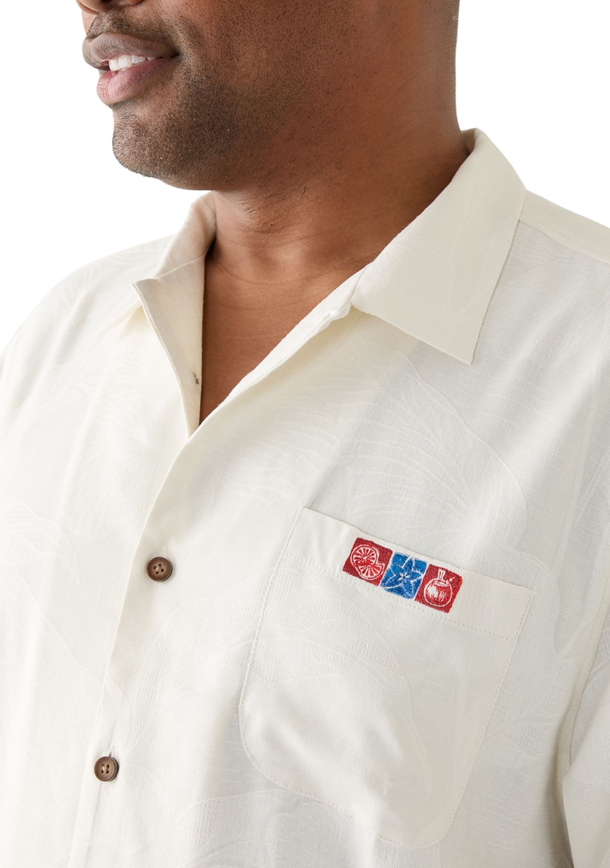 Big & Tall Sips and Stripes Forever Button Down Shirt