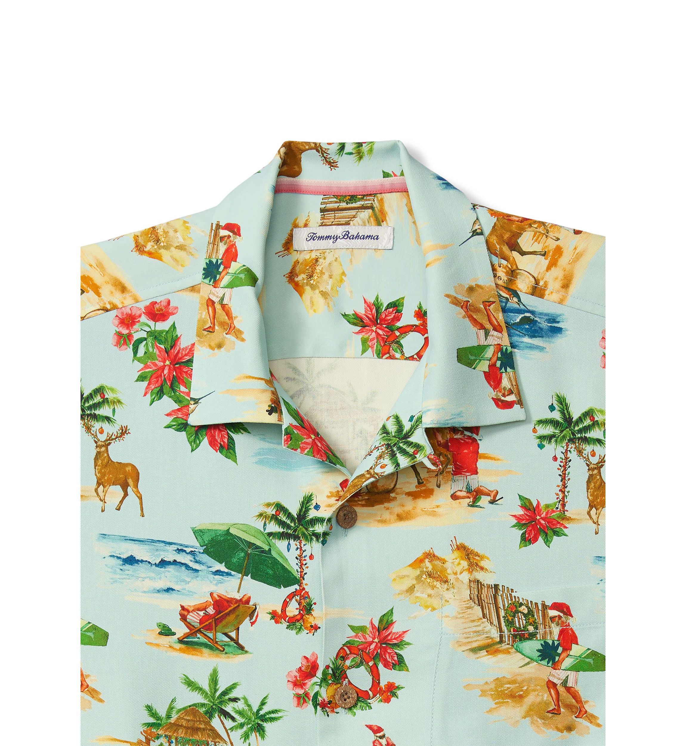 Big & Tall Short Sleeve Santa Shores Shirt