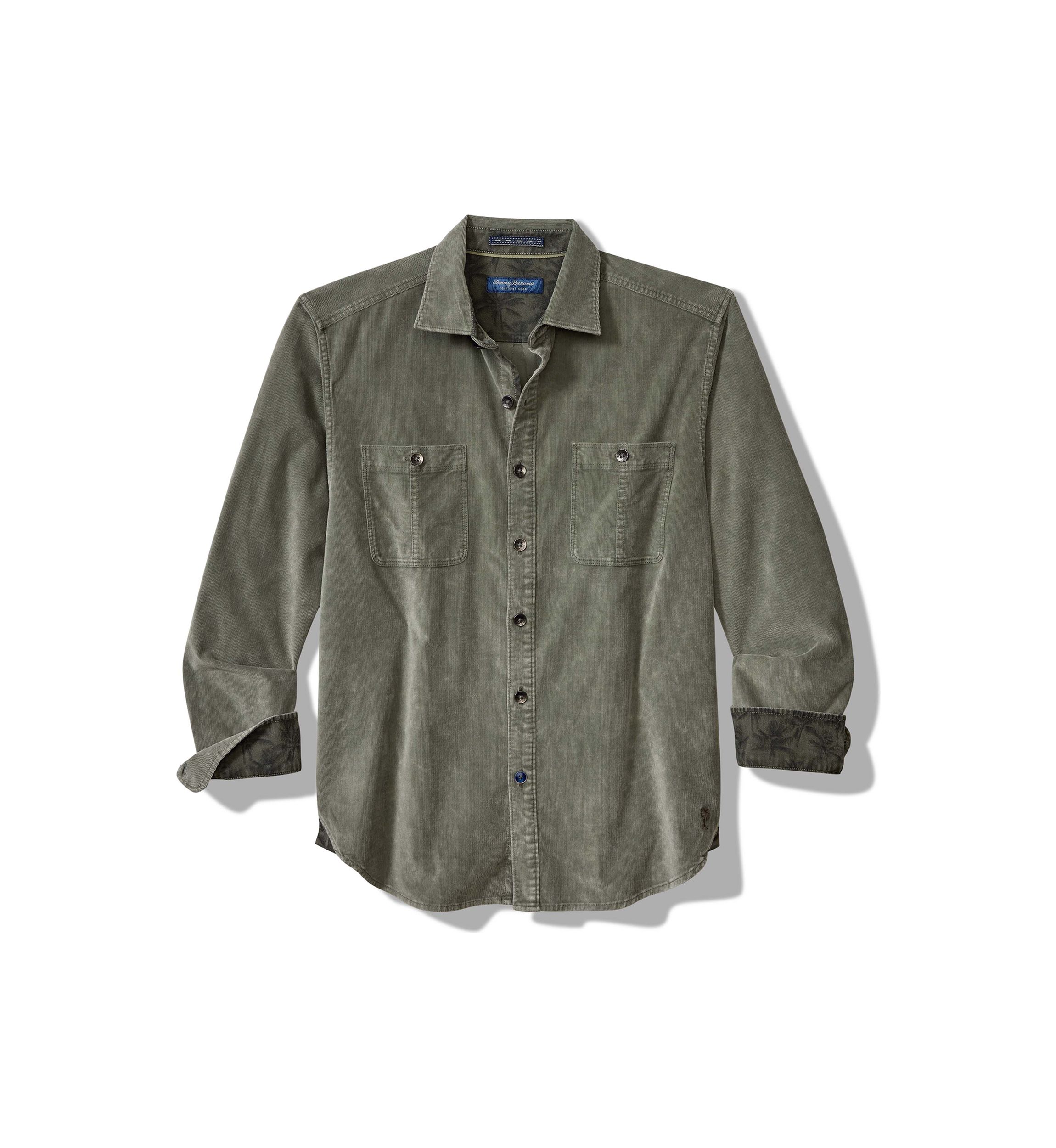 Big & Tall Long Sleeve Coastline Corduroy Sun Fade Shirt