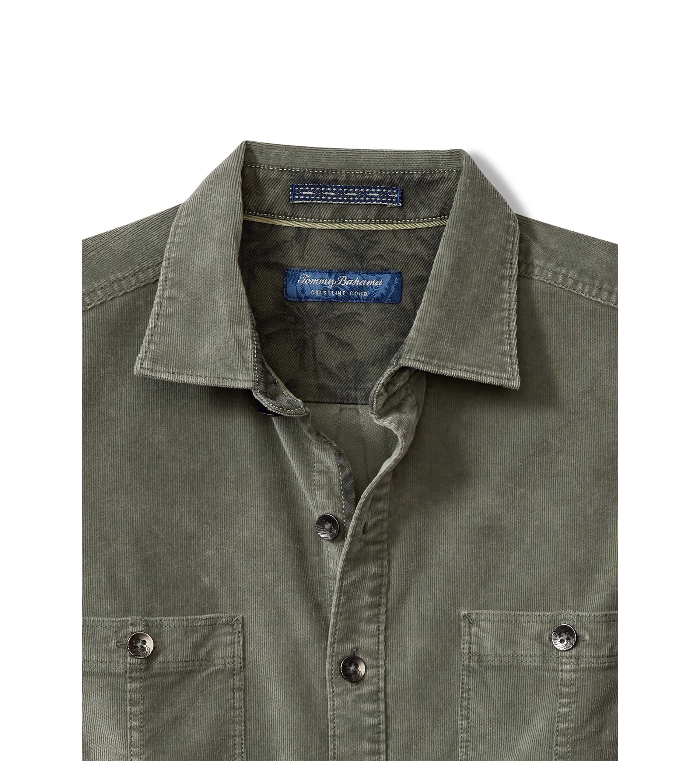 Big & Tall Long Sleeve Coastline Corduroy Sun Fade Shirt